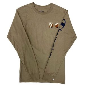 Champion Classic Jersey Long-Sleeve Tee, Camo & Script Logos